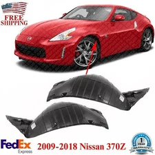Front Fender Liner Section Driver & Passenger Side For 2009-2018 Nissan 370Z