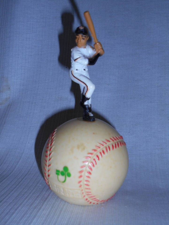 Old Soft Vinyl Giant King Postal Savings Ballpost Office Piggy Bank