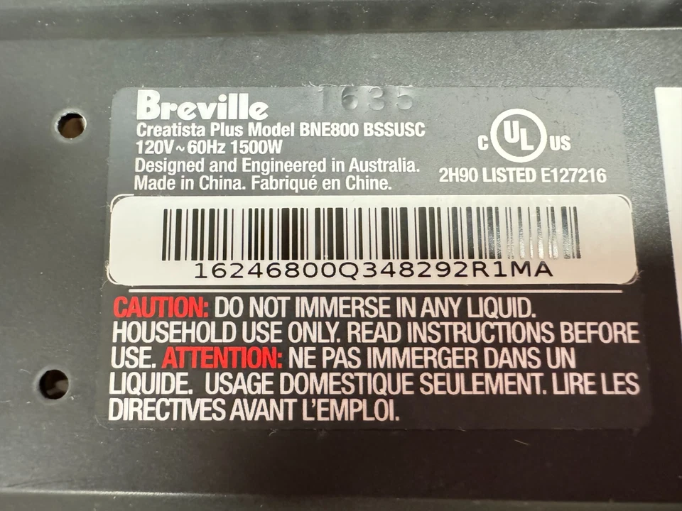Fabricante de equipos originales Breville Nespresso Creatista Plus BNE800 difusor pistón jaula cápsulas piezas Foto 4 de 4