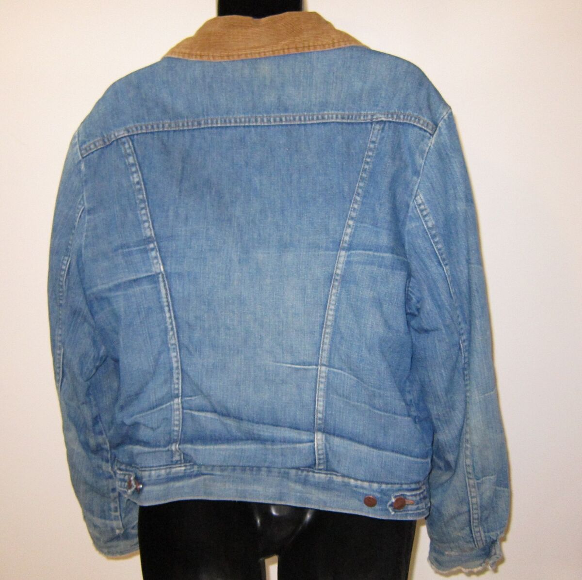 70s Vtg Maverick Denim Trucker Jean Jacket Worn 48 XL Fleece 70s Vtg Maverick Denim Trucker Jean Jacket Worn 48 XL Fleece