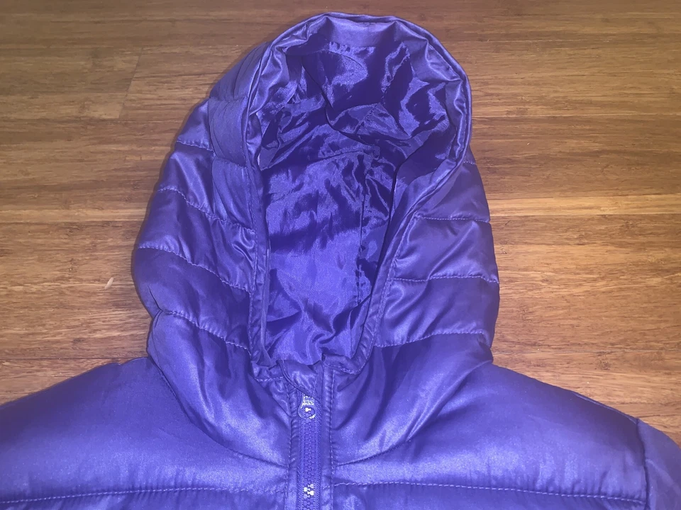 Abrigo acolchado resistente al agua libre de escarcha, Junior XL, púrpura Foto 4 de 4