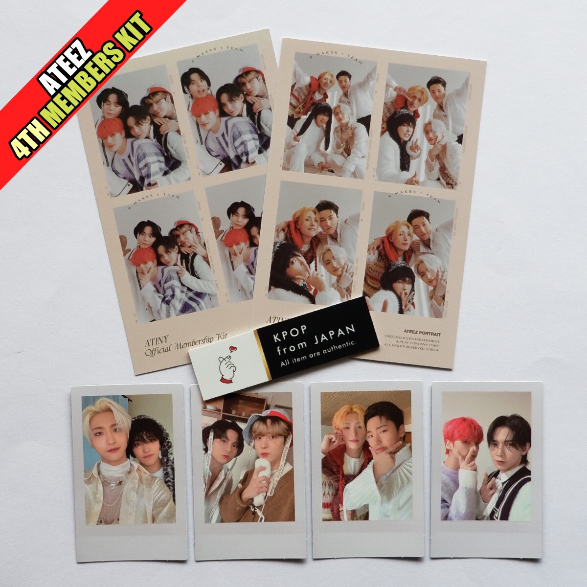 ATEEZ FAIRY TALE WITH ATINY 4TH Membership Kit Full Set FC