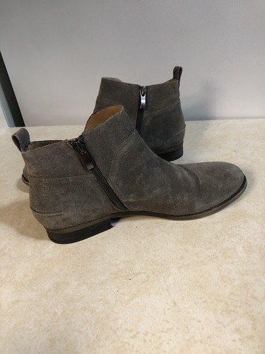 Franco Sarto Kelton Damen Stiefelette Grau Leder Wildleder Silber Nieten 8,5 M - Bild 3 von 9