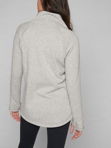 Athleta Cozy Karma Asym Pullover Sweatshirt Top Black, sz XXS #383402 NWT - Picture 2 of 2