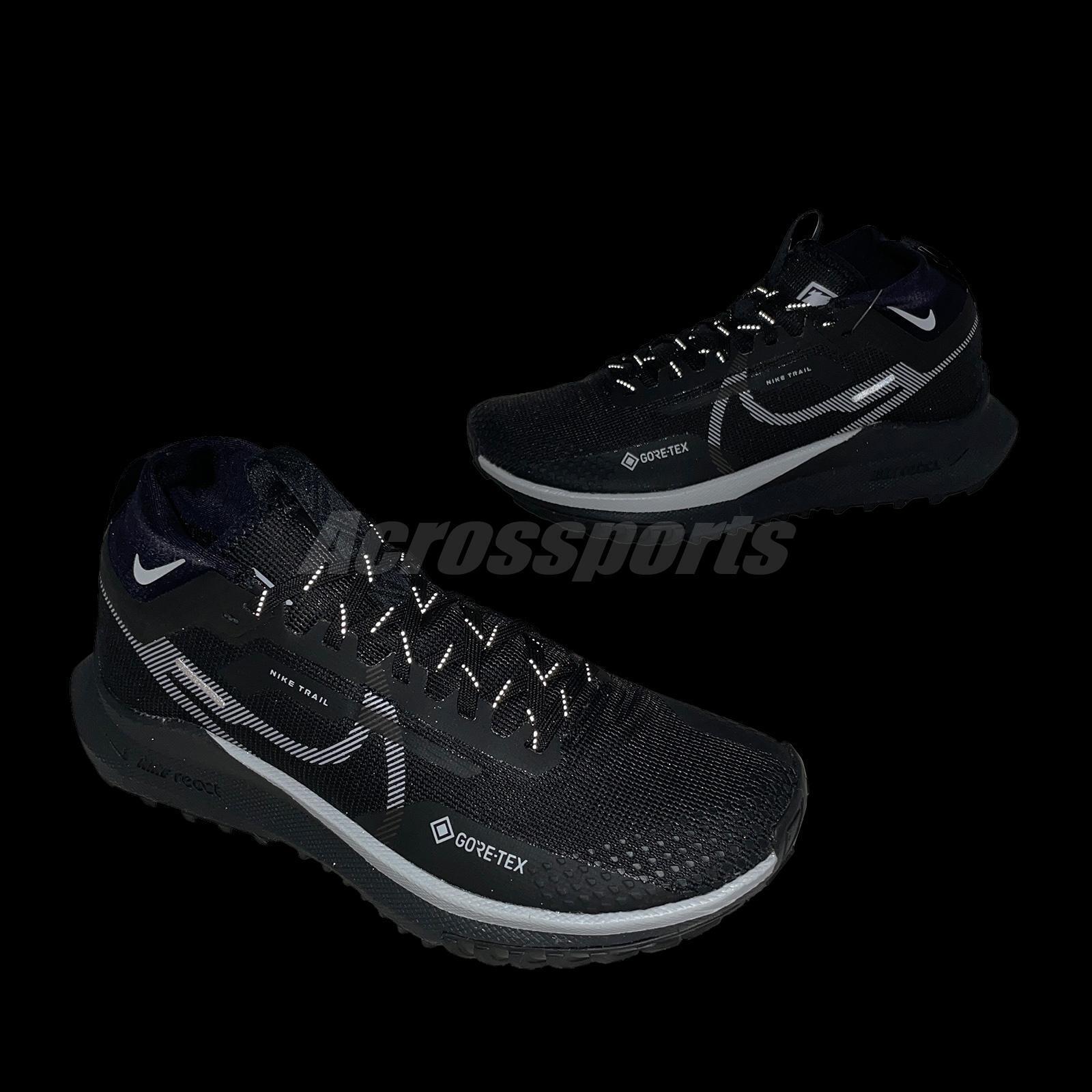 Nike Wmns React Pegasus Trail 4 GTX Gore-Tex Black Women Running 