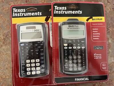 Texas Instruments TI-30X IIS NIB Scientific & BA II Plus New in Open Box Financ