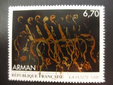 Timbre - FRANCE - Tableau de ARMAN - 1996 - Neuf ** - YT3023