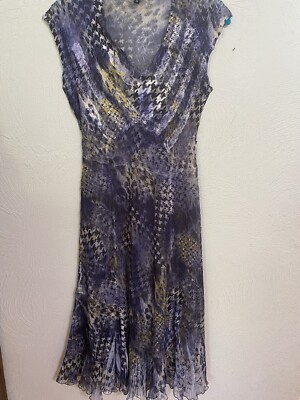 Komarov Sleeveless A-Line Sheer Crinkle Dress Size Small | eBay Komarov Sleeveless A-Line Sheer Crinkle Dress Size Small | eBay