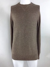 SmartWool Men Ripple Ridge Crew Sweater Camel/Olive Heather Medium 16424-E51