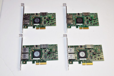 Lot of 4 Dell / Broadcom Dual Port PCIe Gigabit Network Adapters   Dell G218C   
