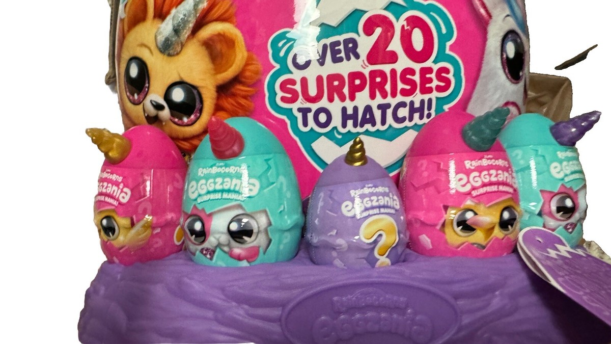 日本未発売！　Rainbocorns Eggzania レインボコーンズ ZURU Eggzania Purple Rainbocorns Mini Mania Mystery Egg