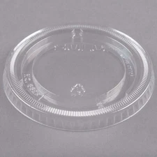 Dart 662TP Flat Unslotted Plastic Lid for 12oz. and 20oz. Cups, 1000 per case