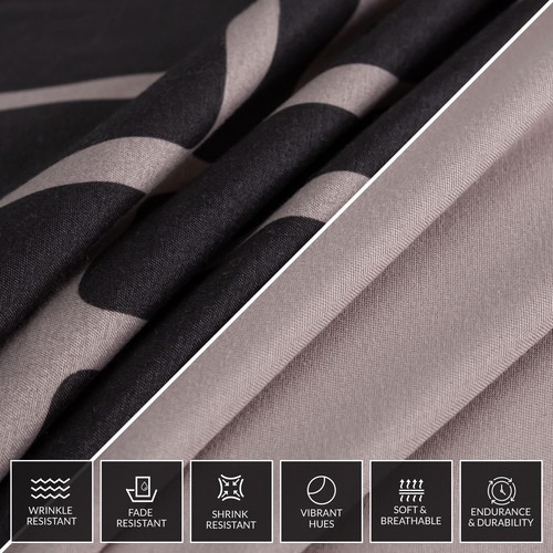 Duvet Cover Set Reversible Bedding Set Duvet Quilt Cover Set Single Double King - Picture 127 of 136
