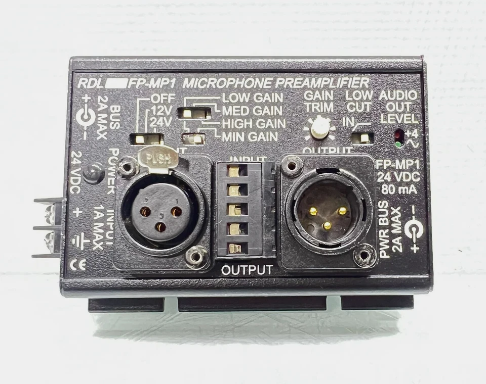 RDL FP-MP1 Single Channel Compact Studio Quality Microphone PreAmplifier - Image 3 of 4