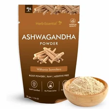 Ashwagandha Powder (Indian Ginseng) 100%  Raw Natural Organic Withania Somnifera