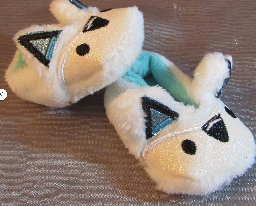 Slippers, Plush Fox Slippers, for 18-Inch Dolls-image