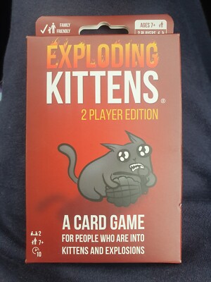 Exploding Kittens Card Game 2 Player Edition Family Friendly Game 7+ New Free | eBay UK Exploding Kittens Card Game 2 Player Edition Family Friendly Game 7+ New Free | eBay UK