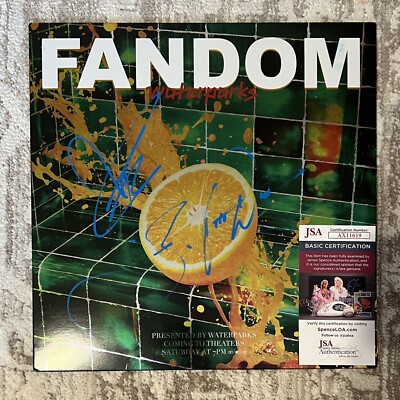 WATERPARKS SIGNED FANDOM VINYL LP - JSA COA GEOFF, AWSTEN, OTTO