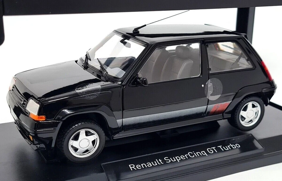 Norev 1989 RENAULT 5 SuperCinq GT TURBO 1:18 183742 BLACK New in Box - Image 3 of 4