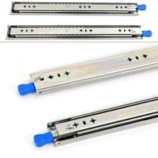 Heavy-duty Slide with Lock 3-Section Track Full Extension Drawer Slides 12"-40"