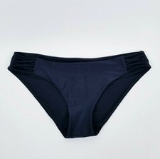 Xhilaration Bikini Swim Bottom Black Womens Junior Size XL Cheeky Swimwear 004