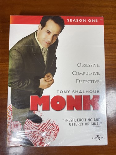 Monk Series 1 DVD (2004) Gail O'Grady, Parisot (DIR) cert 12 4 discs NEW SEALED