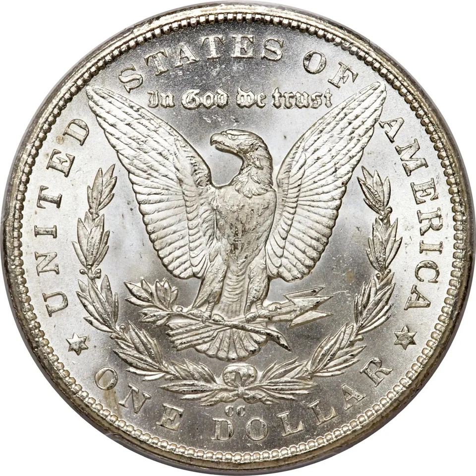 1879-CC $1 PCGS MS64+ CAC Morgan Silver Dollar 25657720 - Image 2 of 4