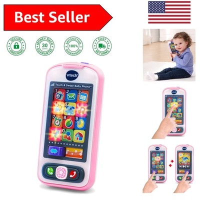 12 Light-Up Apps Touch & Swipe Baby Phone - Perfect for Kids Aged 6  to 3