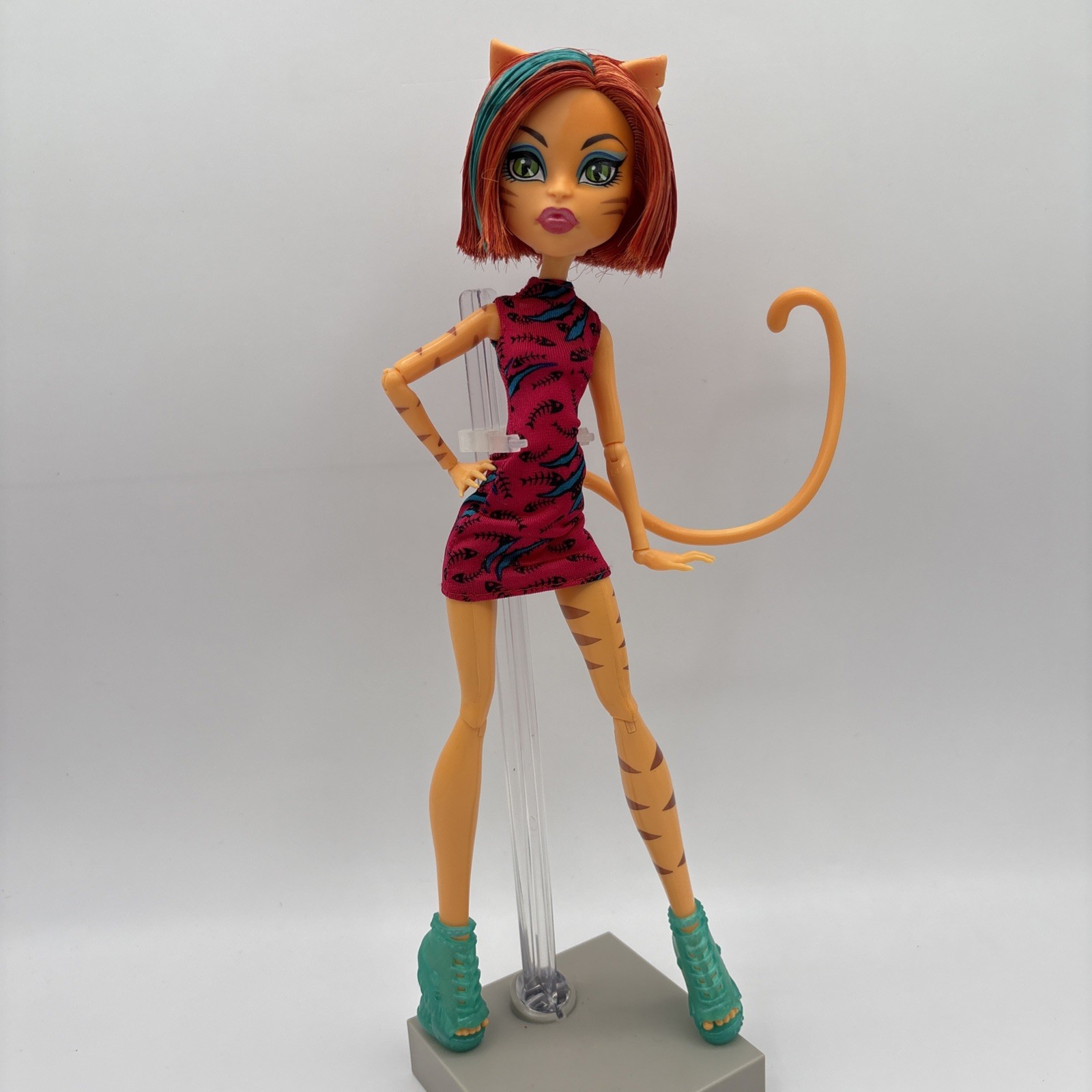Monster High Toralei Stripe Freaky Field Trip Doll Mattel 2014 NC w Tail