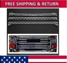 Chrome Snap On Grille Overlay Covers Inserts For GMC Sierra 2500 3500 HD 20-23