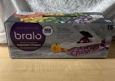   Bralo Multi-purpose Vegetable Chopper 15 Pieces  White