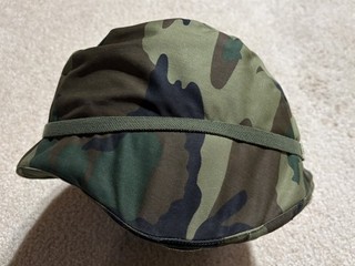 US Army PASGT Helmet replica w/ Woodland Cover Chin Strap
