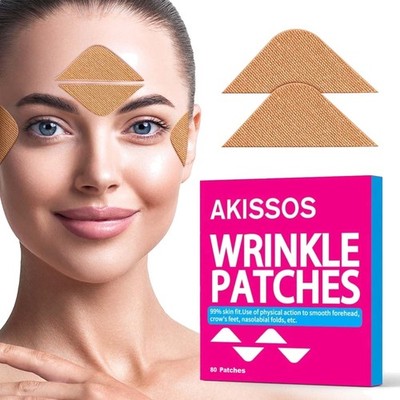 Wrinkle Face Patches - 80 Stück Anti-Falten-Pflaster für Stirn, Augen, Lachfa...