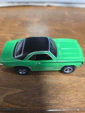 AW XTRACTION 1969 CHEVY CAMARO NEON GREEN BLACK HO SLOT CAR