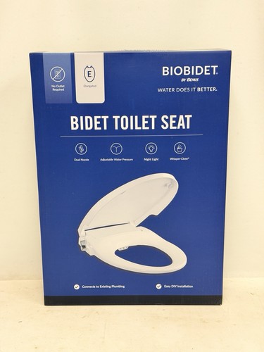 BioBidet - Bidet Toilet Seat, White - Elongated