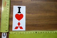 Alter Aufkleber Autohaus Werkstatt Zubehör Teile MITSUBISHI Motors Corp. (UB)