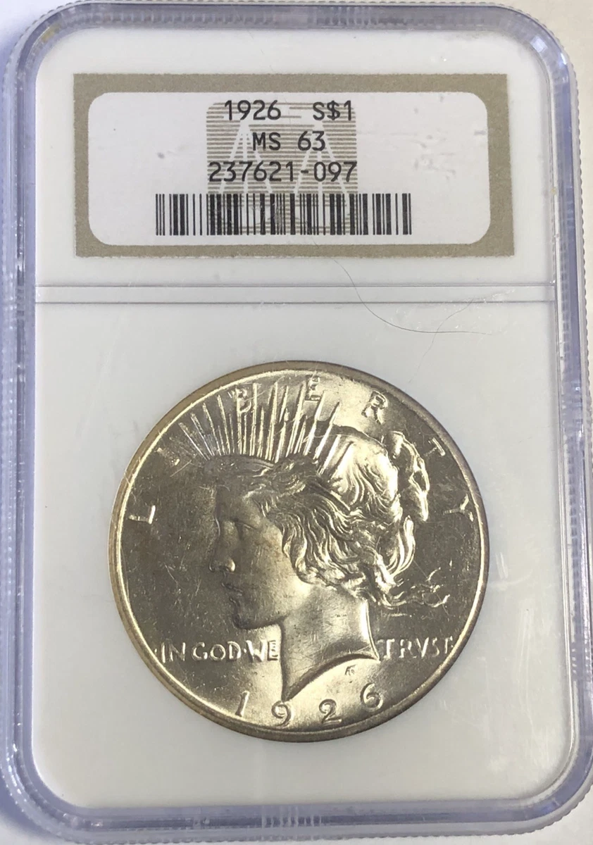 MS 63 Graded 1926 Year Peace Dollars (1921-1935) for sale | eBay