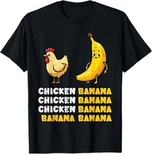 Chicken Banana Dance Funny Fruit Meme Girls Kids Women Men T-Shirt