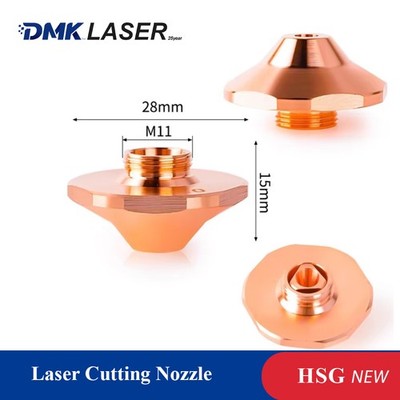 HSG Laser Cutting Nozzle D28 M11 Hexagonal High For HSG WSX Fiber Cutter Machine