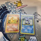 Pokémon Base Set CHARMANDER AND WARTORTLE 1ST EDITION FRENCH SALAMÈCHE CARABAFFE