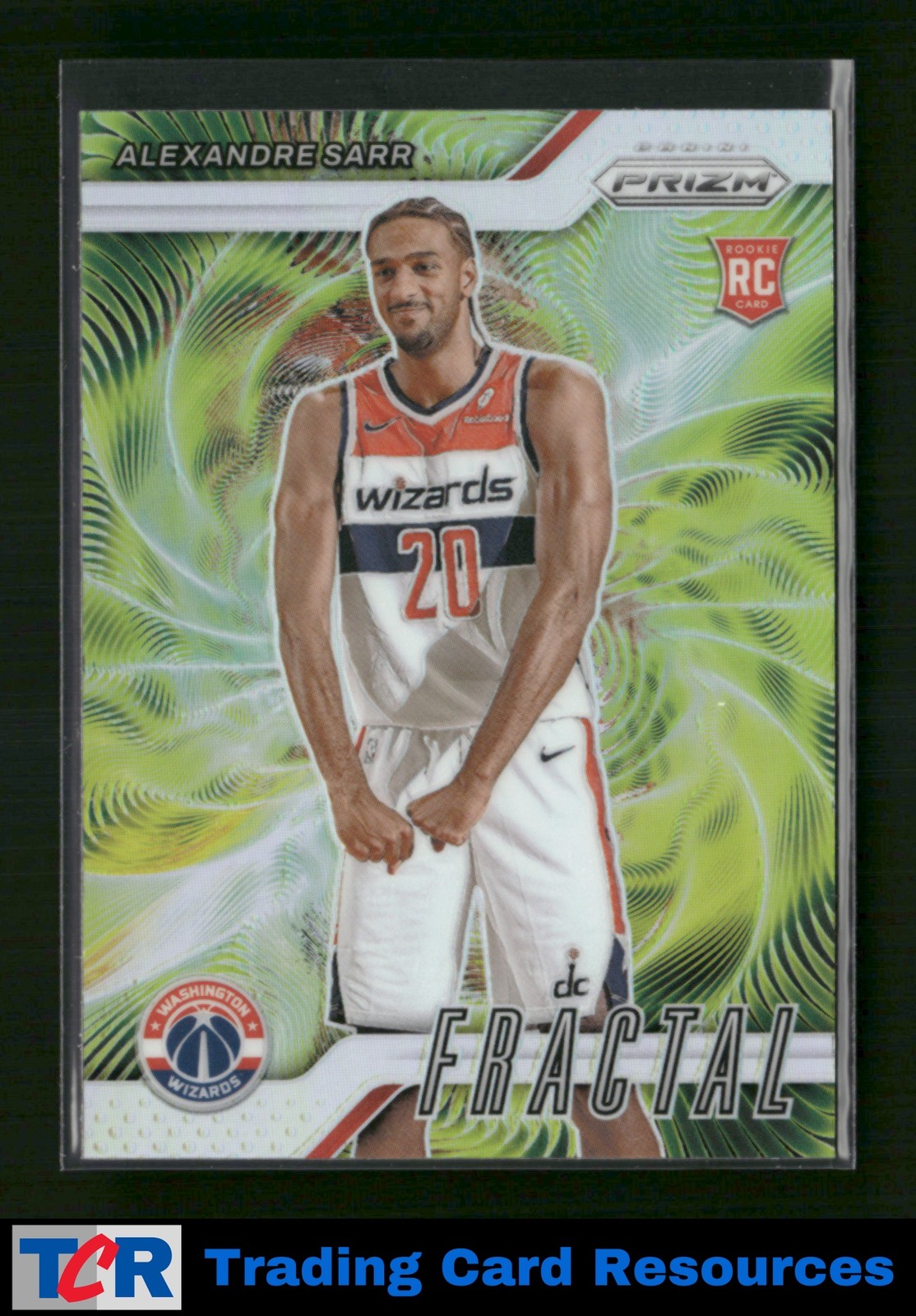 2024-25 Panini Prizm #6 Alexandre Sarr Fractal Prizms Silver