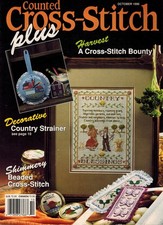 COUNTED CROSS-STITCH PLUS OCT-SEPT .1990, VOL 7, NO. 5 Single Issue Magazine