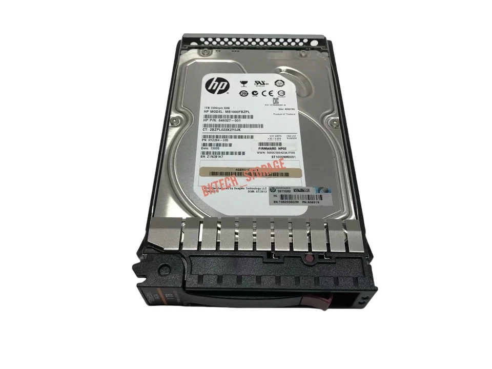 671148-001 454414-001 HPE 1TB 3.5" FATA AG691A AG691B EVA STORAGE HDD HARD DRIVE - Image 2 of 4