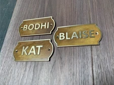 Customized classic brass signs - Nautical signs and plaques - Heavy duty 3D