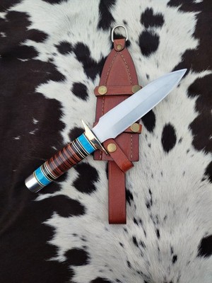 ARKANSAS HANDMADE D2 TOOL STEEL TOOTHPICK DAGGER D2 DAGGER WITH SHATH