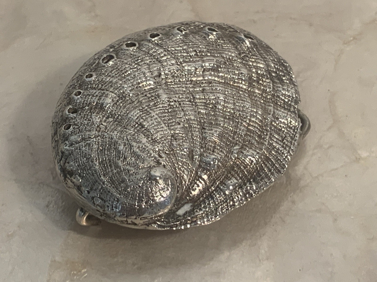 Solid Sterling Silver ABALONE Sea Shell BELT BUCK… - image 11