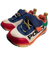 Polo Ralph Lauren Toddler Size 6 Colorblock Sneakers Hook And Loop Closure