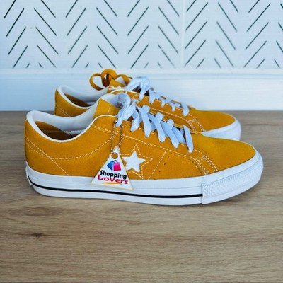  Converse One Star Pro OX Low Mens Shoes 8 Mustard Yellow Suede Sneaker A09231C