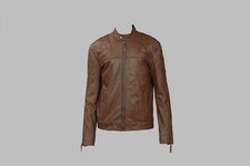 Herren Lederjacke - hochwertig, Bikerstyle, trendige und modische Optik 
