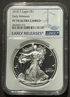 2018-S $1 SILVER AMERICAN EAGLE NGC PF70 Early Releases : 08042